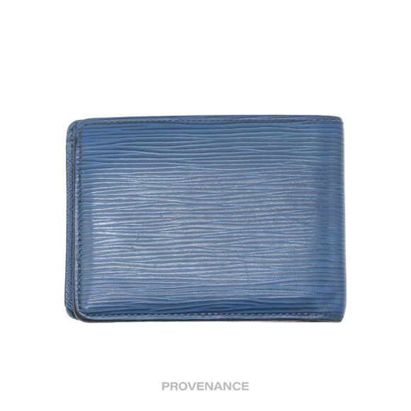 🔴 Louis Vuitton Multiple Wallet - Toledo Blue Epi Leather - Picture 3 of 10